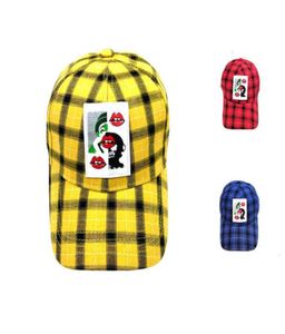 Chapeau de camionneur Plaid six pages unisexe Tidal street cap personnalité design réglable fabricants Whole32078917898034