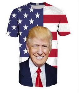 Trump 3d Camisetas divertidas New Fashion Men Women Caracter de estampado 3d Camiseta Femenina Sexy Tshirt Tee Tops ropa Ya200287e9181401