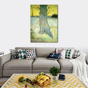 Tronco de un viejo árbol de tejo pintado a mano Vincent Van Gogh lienzo arte impresionista pintura de paisaje para decoración moderna del hogar