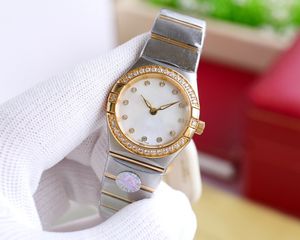 TS 28*10mm constellation montre pour femme mouvement à Quartz 316L orologio di lusso montres montre en diamant