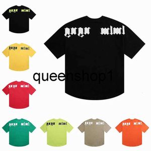 T-shirt Summer Tees Mode Hommes Femmes Designers Palm T-shirts Tops à manches longues Luxurys Lettre Coton An - Gels T-shirts Vêtements Polos Manches courtes Vêtements de haute qualité