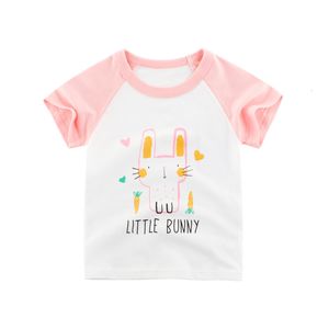 T-shirts Vêtements pour enfants en gros T-shirt à manches courtes en coton pour enfants vêtements bébé fille dropshopping 230301