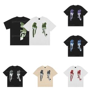 Magliette T-shirt Designer T-shirt Uomo T-shirt moda Verde Trendy Lettera vendetta Stampa teschio T-shirt casual Hip Hop High Street T-shirt estiva T-shirt da donna per uomo