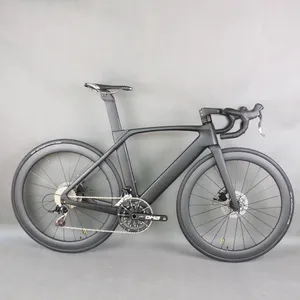 Bicicleta completa de carretera TT-X34 Aero Disc con grupo Empire Pro 2X12 Speed y juego de ruedas de carbono