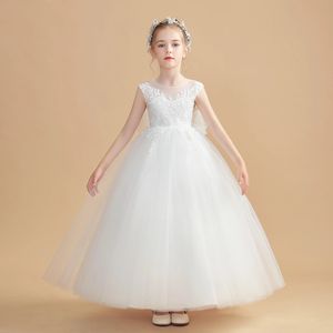 TULLE FLOWER GIRL Robe pour enfants Cérémonie de mariage Banquet First Communon Birthday Party Prom Event Event Ball Eveninggown 240309