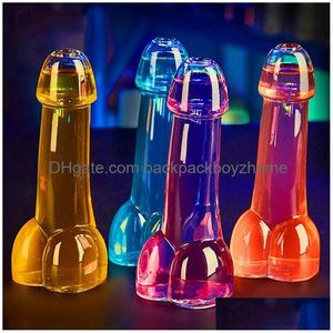 Vasos 150 ml S Copa de vidrio Copas de pene divertidas Cócteles Whisky Vino Fiesta Bar Club Dedicado Boca pequeña Sin rociar Dick Sts Fy45 DHVRE