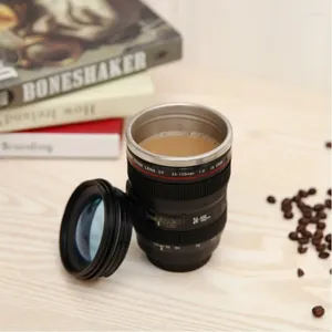Gobelets créatifs DSLR Lens Cup, eau en acier inoxydable, personnalisé pour étudiants masculins et féminins, café de bureau
