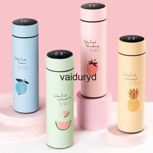 Gobelets Bouteille thermique intelligente bouteille d'eau Thermos en acier inoxydable pour enfants flacons sous vide garde la tasse d'isolation froide tasse de thé fruits Cupvaiduryd