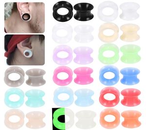 tunnel plugs silicone Body JewelryPiercing Jewelry 2Pcs 316mm Earlets Ear Gauges Flexible Silicone Tunnels Plugs Piercing Ear Str3334819