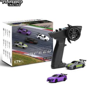 Turbo Racing 1 76 Scale RC Sport Car C72 C73 Table Game Racing Remote Control MinI MODLE MODION FULL PROPORMEAL RTR KIT TOYS 240509