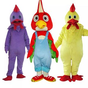 Disfraz de mascota de dibujos animados de pavo, vestido de Anime de pájaro grande de Acción de Gracias, tocado de gallina, ropa de propaganda de actividad, desfile de pollo