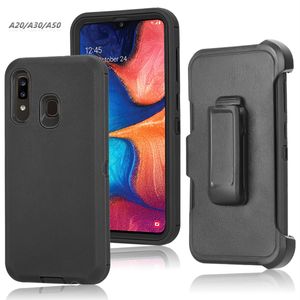 Coque combinée pour Samsung Galaxy A20 A30 A50 LG Aristo4 Plus Alcatel 3V 2019 moto g9 plus E7 E5 CasesTough Protection Ceinture Clip Holster Cover