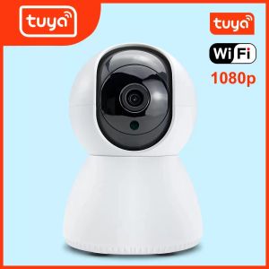 Caméra IP Tuya Wifi PTZ 1080P pour système de sécurité domestique intelligent avec détection de mouvement AI de vision nocturne