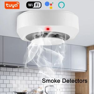 Tuya WiFi détecteur de fumée capteur haute sensibilité sans fil intelligent incendie détecteur de fumée détecteur sécurité à la maison 240219