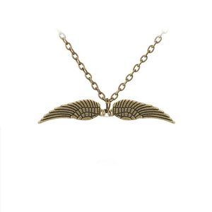 Bijoux TV pendentif aile d'ange collier plumes dorées colliers cadeaux pour enfants