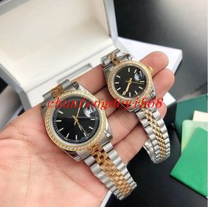 TW usine Couple montres 8215 Mouvement Automatique Mécanique Hommes 41mm 28MM Acier Inoxydable Saphir FEMME Montres étanche Lumineux pour 2pcs