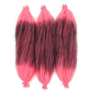 Twist Crochet Hair Extension Kinky Spring Twist Hairs Tressage Synthétique Soft Curl Bulk Braid