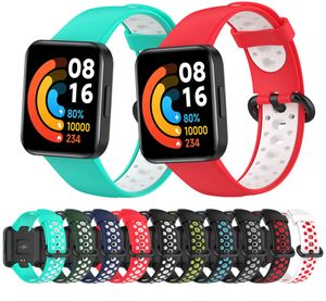 Two-color Bracelet Silicone WatchStrap For Xiaomi Redmi Watch 2 Lite SmartWatch Band For Mi Watch2 Lite Wristband WristStrap