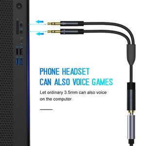 Câbles audio deux-en-un Adaptateur audio pour téléphone portable 1 à 2 Prise casque standard américaine Ligne de conversion pour casque d'ancrage uf152