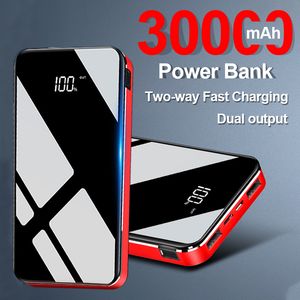 Carga rápida de dos vías Bank 20000mAh Pocket portátil HD Pantalla digital Batería externa para iPhone Xiaomi Huawei