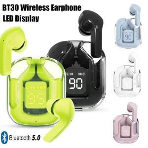 Tws Bluetooth Earbuds Wireless 5.0 Sport Gaming Headsets Réduction du bruit Écouteur Mic Écouteur avec écouteurs à LED