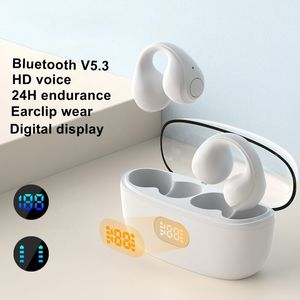 Tws wireless Bluetooth écouteur casque Hifi Hifi Sound Ear Hook Earbuds avec micro pour iPhone iOS Xiaomi Android Lenovo LED Affichage