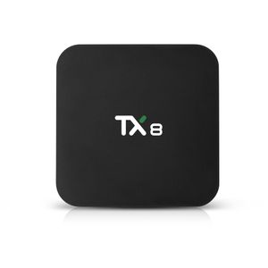 TX8 Rockchip RK3318 4 Go 32 Go Android 9.0 TV Box Dual WIFI 2.4G5G Bluetooth 4.0 PK H96 Max Smart