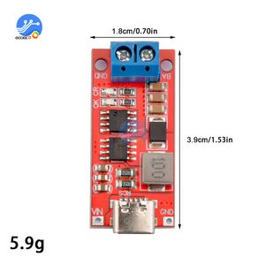 TYPE-C BMS 2S 3S 4S 1A 2A 4A 18650 Lithium Batter-Batter Charger Board with Terminal Step-Up Boost Module pour Li-Po Polymer Power Bank