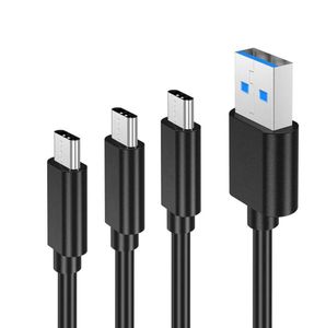 Mecanografíe el cable de datos USB 3.2 de C para mecanografiar el cable rápido de la carga del teleférico 3A 60W del disco duro de c 10Gbps para el teléfono inteligente