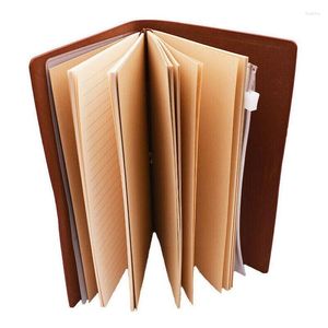 Tipos Cuaderno de diario de cuero de imitación Escritura a mano Libro de notas de mano de libro mayor exquisito U4e6 Libro Registro de viaje B9t6