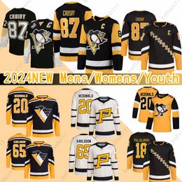 # 87 Sidney Crosby Evgeni Malkin Pittsburgh Hockey Jersey personnalisé Penguins KrisLetang Jeff Carter Mikael Granlund Jake Guentzel Jason Zucker Rickard Rakell Bryan