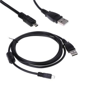 Cable de datos magnético U-8 U8 USB 1,5 M para Kodak M340 C180 M380 C1013 M320 M341 M381 M420 M1033 M1063 negro negrita