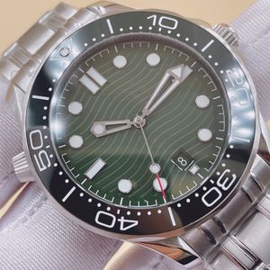 U1 Verre Saphir 41MM Montres Mécaniques Automatiques Pour Hommes Cadran Vert Diver 300 Bracelet En Acier Inoxydable Amélioré Lunette Rotative En Céramique Fond Transparent