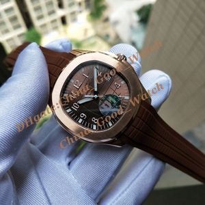 U1f Men's Watch 40mm Classic 5167R-001 5711 Brown Dial Date Dates Transparent Back Luminal Rose Rose Gold Automatic Wrists Wrist