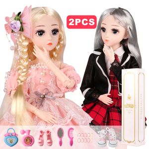 UCanaan (ACHETER 1 OBTENIR 1 GRATUIT) BJD Doll 1/4 18 Ball Jointed SD Dolls With Clothes Set Outfits Best Gift for Girls Children Playhouse Q0910