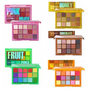 Paleta de sombras de ojos UCANBE Sweet Party, paleta de maquillaje de neón, 15 tonos brillantes, brillo mate, polvo de pigmento mezclable metálico desnudo