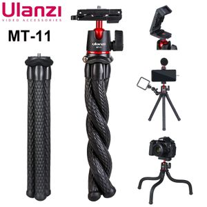 Ulanzi MT-11 Trípode flexible para teléfono DSLR Soporte de cámara con control remoto Mini patas de pulpo para soporte 240306