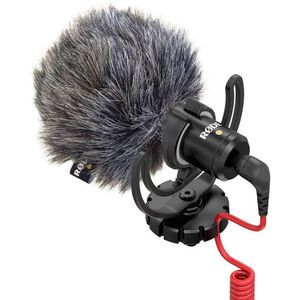 Ulanzi Original Rode VideoMicro micrófono en la cámara para teléfonos inteligentes Canon Nikon Lumix Sony libre parabrisas/Cable adaptador