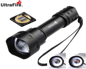 Ultrafire T20 10W IR Lampe de poche 850NM 940NM Vision nocturne Zoomable LED infrarouge Lampe de poche tactique de la lampe de poche 2103224177804