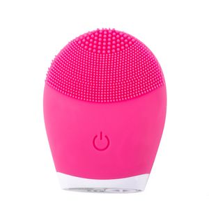 Ultrasonic Silicone Electric Facial Cleansing Brush Sonic Face Cleanser Cleansing Skin Mini Washing Massager Brush Rechargeable Y1278F
