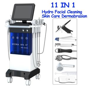 Microdermabrasion ultrasons lifting de la peau pores propres épurateur de peau vapeur photon brosse nettoyage du visage multifonction hydra dermabrasion machine