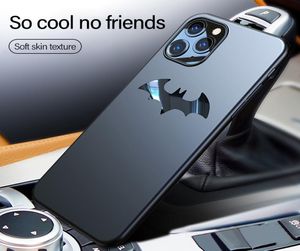 Coque de téléphone ultra-mince en métal Batman mat pour iPhone 12 11 Pro Max SE XSmax XR XS X 8 7 6 Plus housse de Protection magnétique Coque4245550