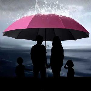 Parapluies Parapluies Extra-larges à 10 os vêtements de pluie ménagers hommes femmes parapluie à double usage ensoleillé et pluvieux pare-soleil d'affaires renforcé YQ240112
