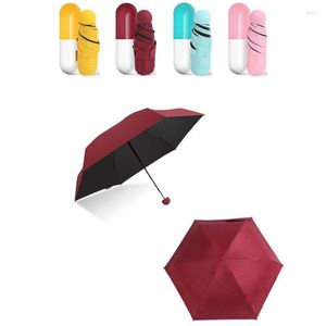 Parapluies 4 couleurs paquet parapluie mini lumière petite poche 5 étuis compacts anti-UV pliants DW009