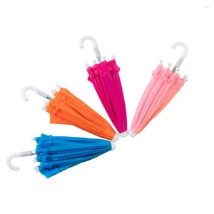 Parapluies 4 pcs décorer mini parapluie child childrens toys house house accessories plastique accessoire