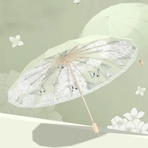 Parapluies Advanced Sunshade Sun Umbrella Protection UV Résistance accrue au vent Pliant pluie et brillance double usage