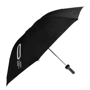 Umbrellas Manual de lluvia solar anti-UV plegable en forma de botella creativa (negro)