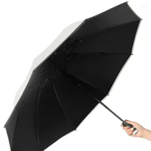 Parapluies entièrement automatiques à dix os, pluie ou brillance, double usage, grande voiture, pare-soleil pliant inversé, anti-une pièce, vente en gros personnalisé