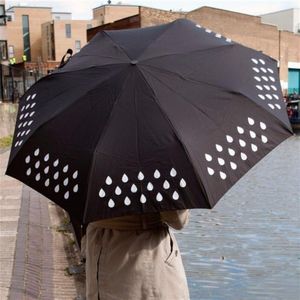 Parapluies Mini Poche Parapluie Pliant Pluie Femmes Adultes Hommes Cadeau Changeant De Couleur Homme Affaires Jour De Pluie En Plein Air 60U0082