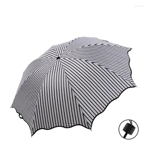 Parapluies Parasols dame coupe-vent femmes Chic dames parapluie soleil Compact fleur de pluie belle pliable femme